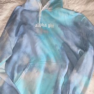 Alpha Phi Tie-dye Hoodie